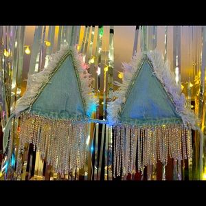 Rhinestone denim cowgirl top